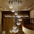 LED Hanging Light,Round Crystal Chandelier For Villa Ceiling